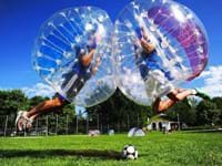 Bubbel voetbal als teambuilding activiteit in Oostende